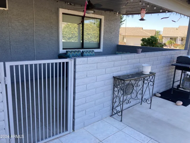 gated area for approved dog