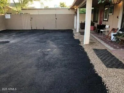 Parking lot from East Side