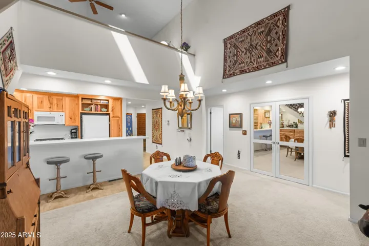 OPEN TO THE KITCHEN AND LIVING ROOM
