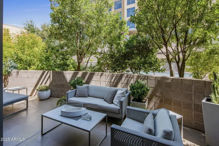 North facing covered Courtyard....wonderful for relaxing & entertaining.