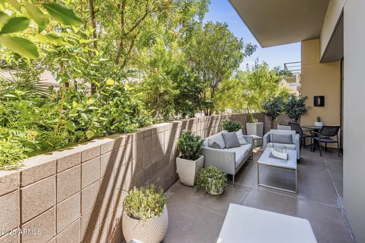 Quartz finished Courtyard extends the full length of the home.
