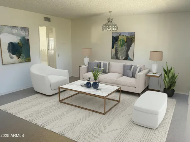 AI Photo of living area.