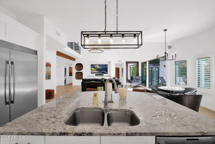 Kitchen to open living-