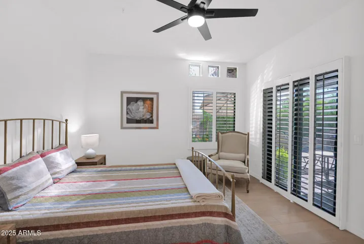4th bedroom with views of pool