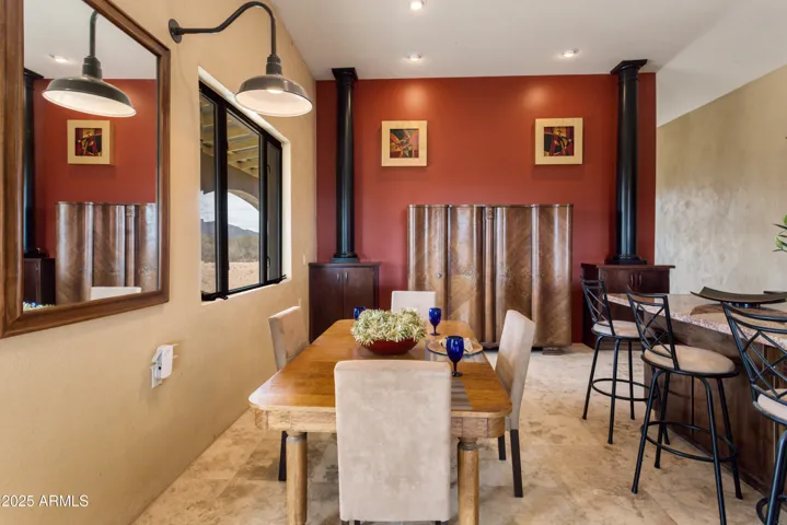 Dining area in great room/kitchen.