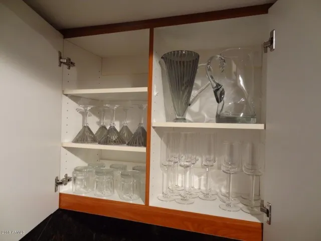 Martini glasses, wine glasses, champagne glasses & pitchers