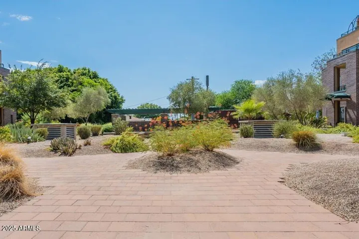 Courtyard sitting area
