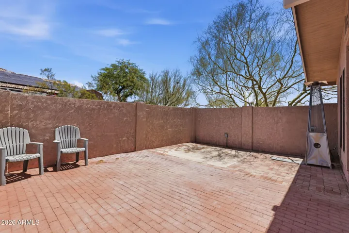 Private Patio Set Up for a Spa