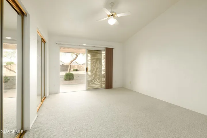 separate exit to patio