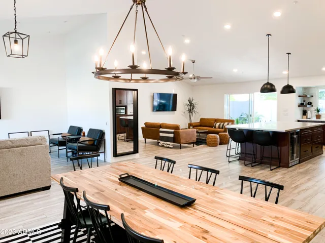 Dining room off entry with open concept living