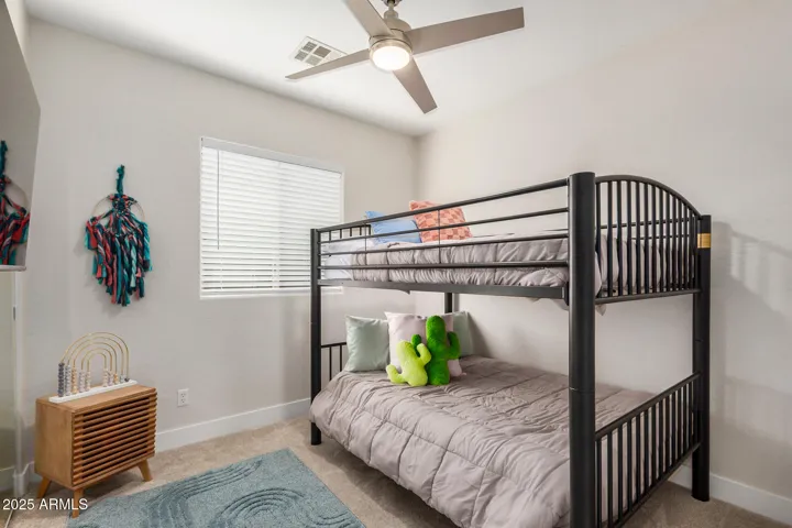 bedroom 3 with full size mattress on top and bottom