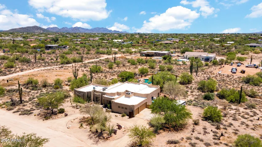 Aerial looking East. 1.13 Acres