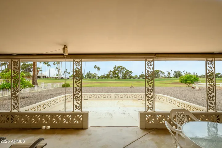 Covered Patio Overlooking The 9th Hole