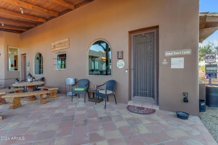 Back patio casita entrance
