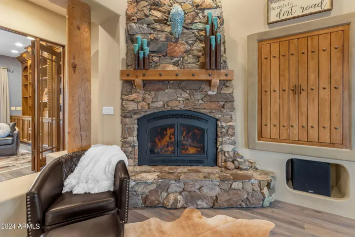 Great room fireplace