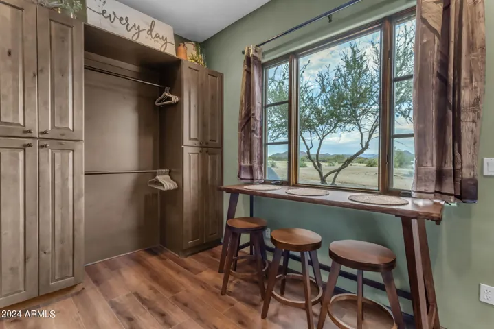 Attached casita work area, breakfast bar