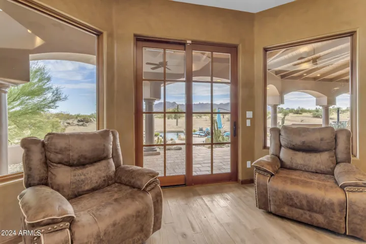 Master bedroom seating area