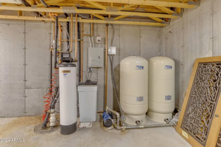 Basement/water softener/pressure tanks
