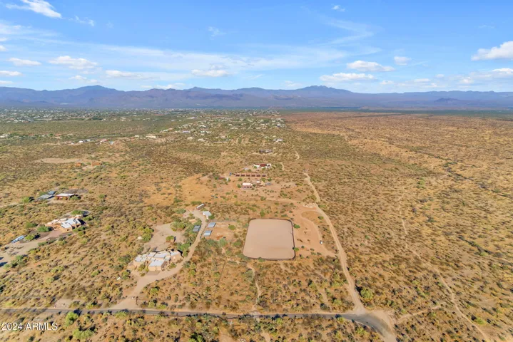 Aerial east facing