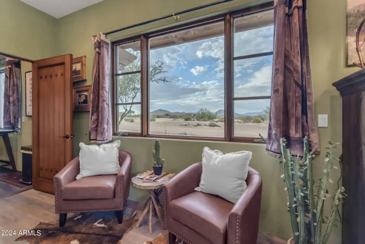 Attached casita seating area. Bedroom