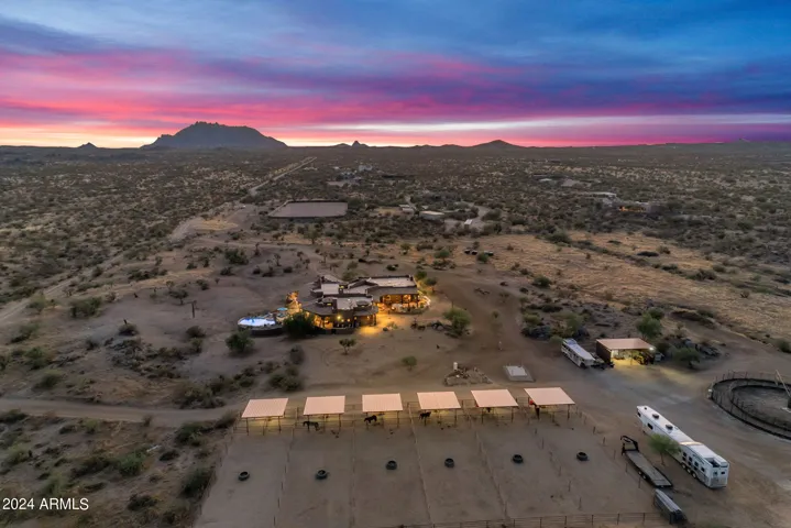 Horse facility aerial/west facing