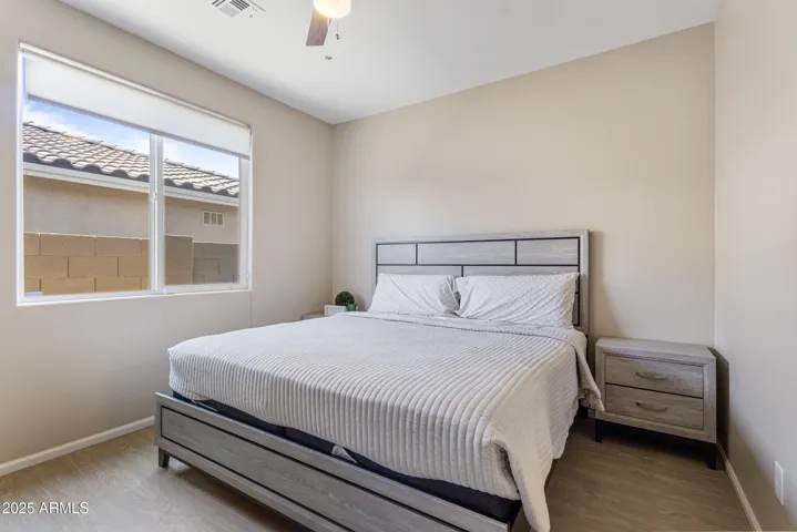 Guest suite with walk-in closet and attached bath