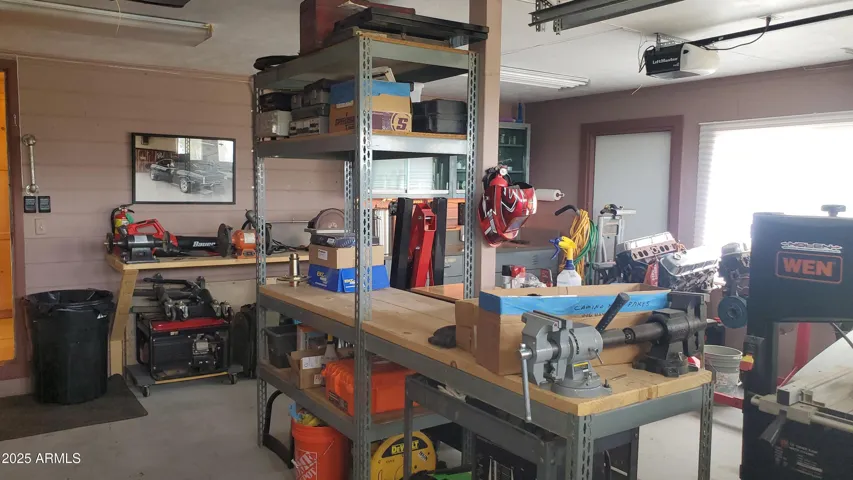 Plenty of room in the 2 car garage for tools, bikes, motorcycles, and other toys.