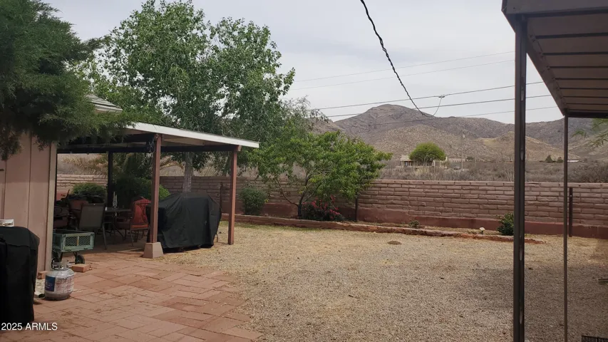 Back yard area.