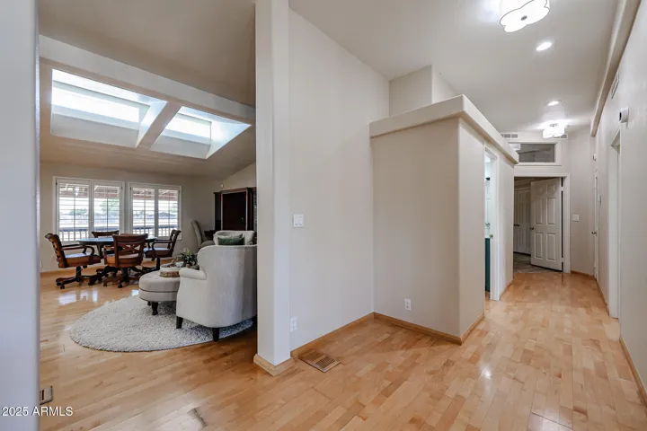 View down hallway