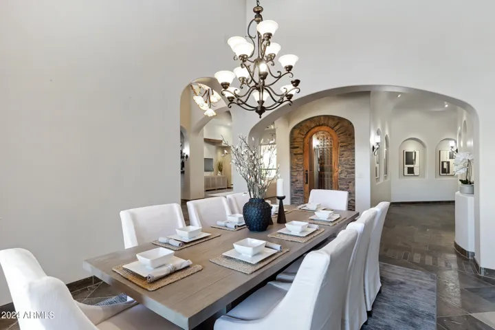 Formal dining area