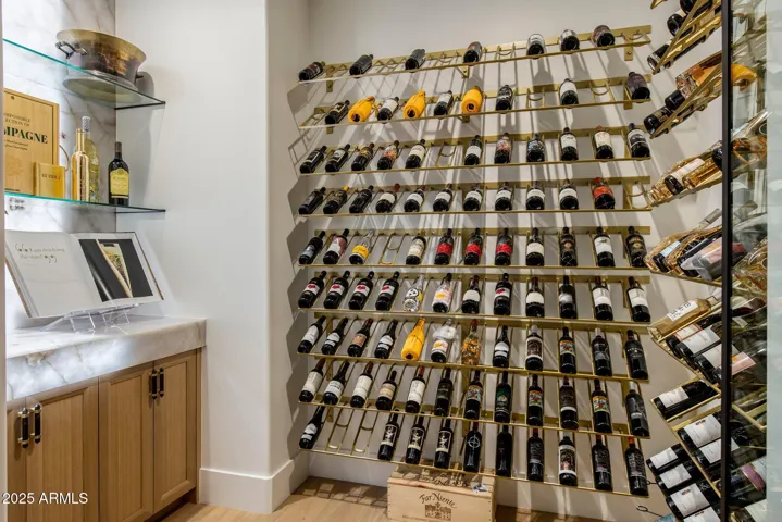 Climate Controlled Wine Room.