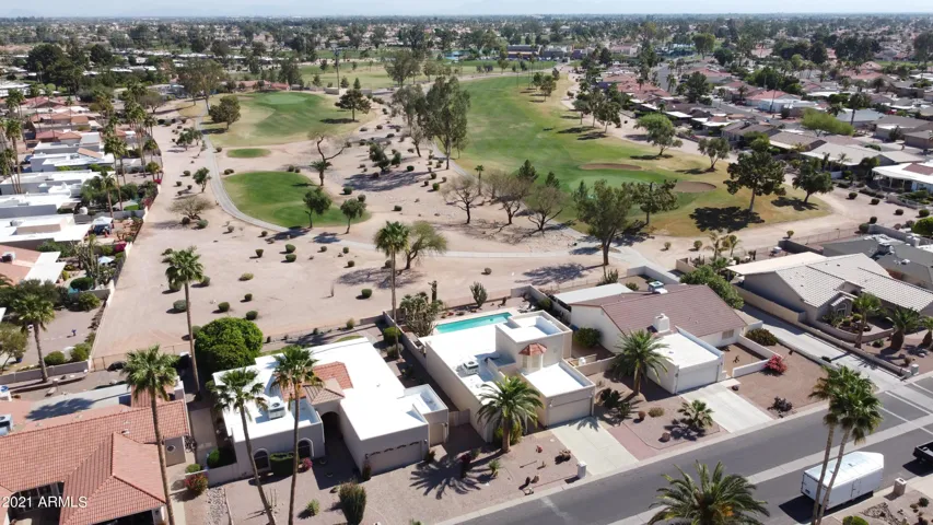 Shows the two fairway view from you will enjoy from the back yard.