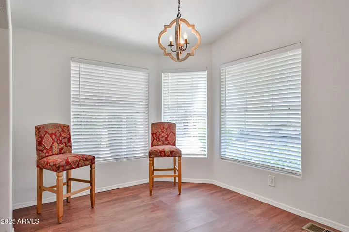 Kitchen nook for table. Lots of light