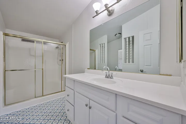 Master bath-Newer flooring and vanity and top