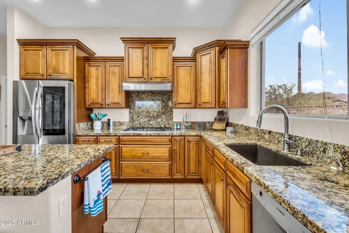 Great views from kitchen