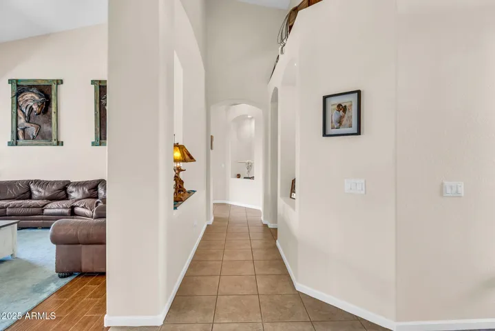 hallway to master bedroom