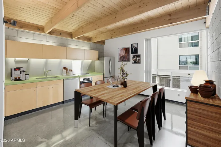 Kitchen staged
