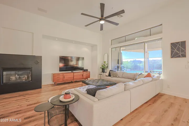 Family Room with Gas Fireplace!