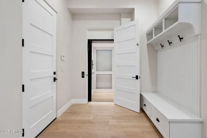 Lower Level Mudroom and Elevator Access