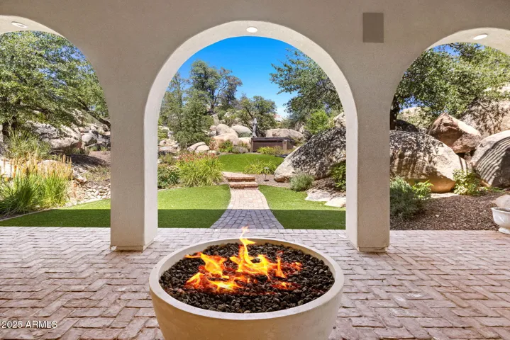 View to Hot Tub and Boulders
