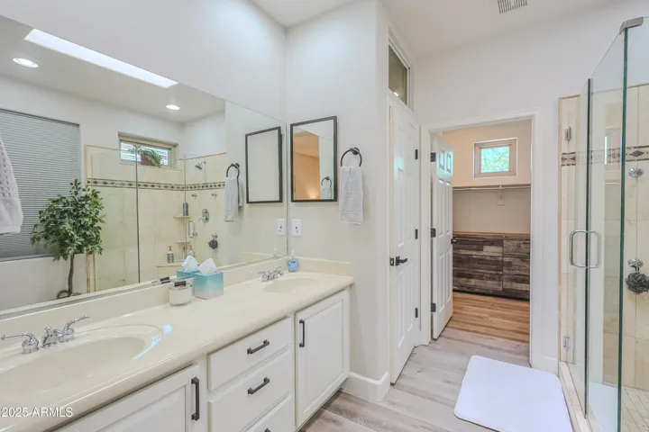 Primary Bathroom with Dual Sinks, Walk-In Shower & Walk-In Closet!