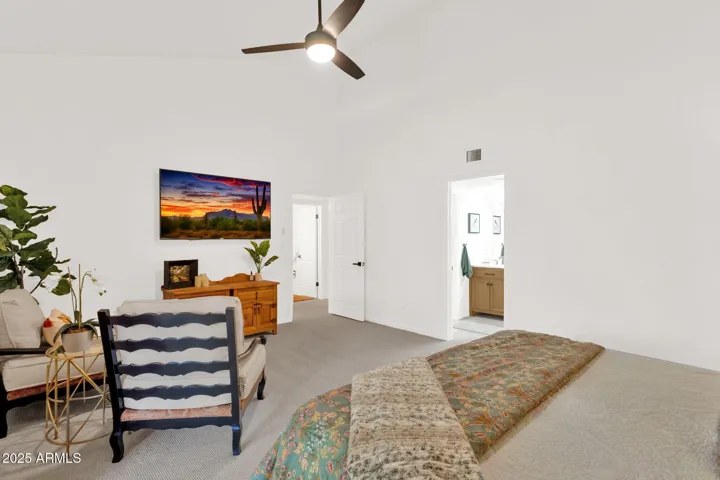 Door And Bathroom Access In Background