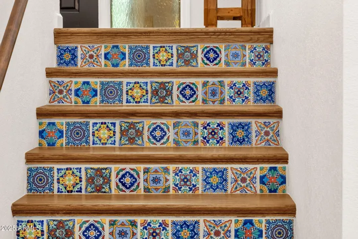 Colorful Talvera Spanish Tile Risers