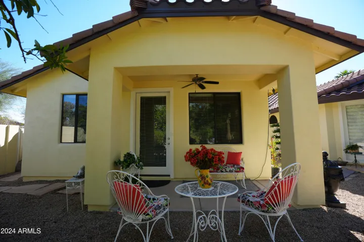 front of guest house
