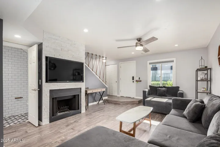 Living Room with Fireplace
