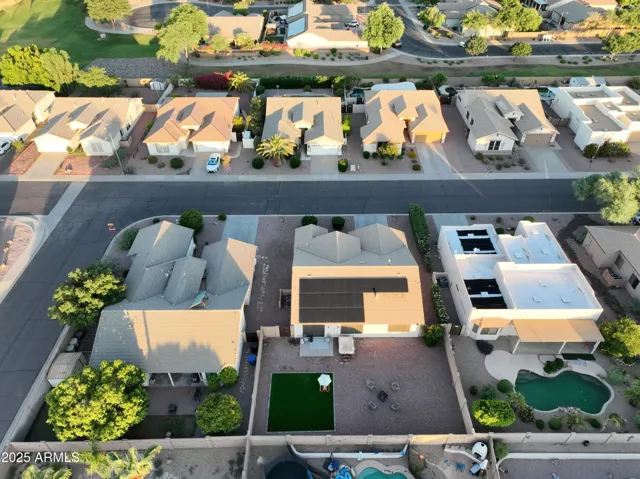 Solar Panels (home in middle)