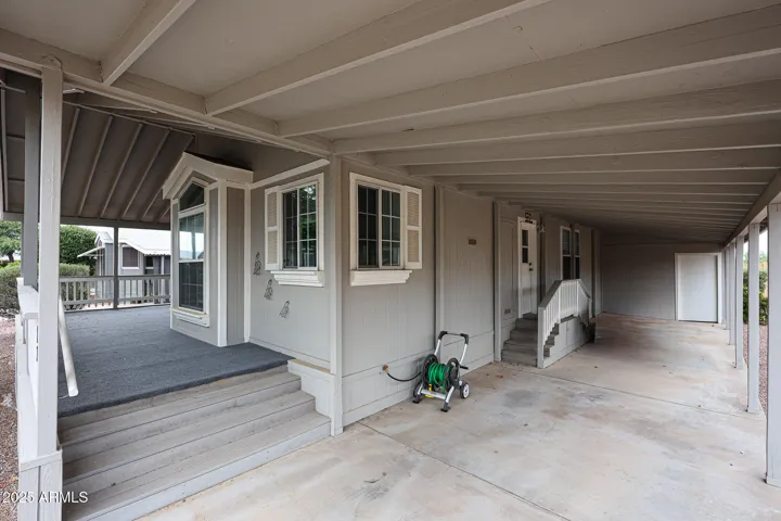 access to front porch