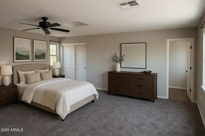 virtually staged 4th bedroom