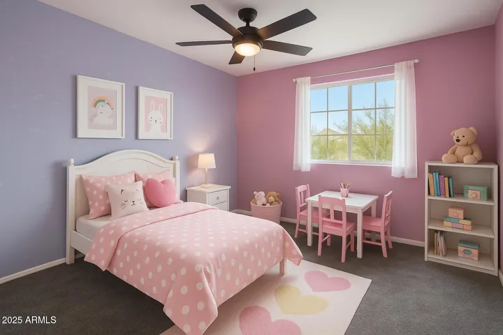 guest bedroom virtually staged