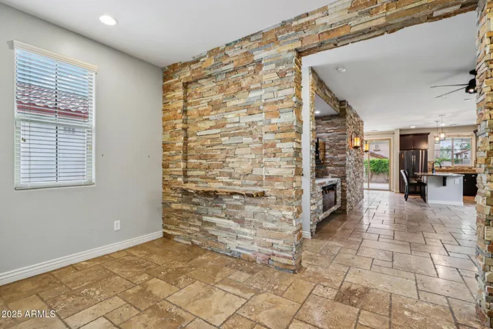 upon entrance of front door
